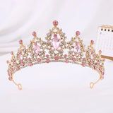 Baroque Gold Champagne Crystal Bridal Tiara