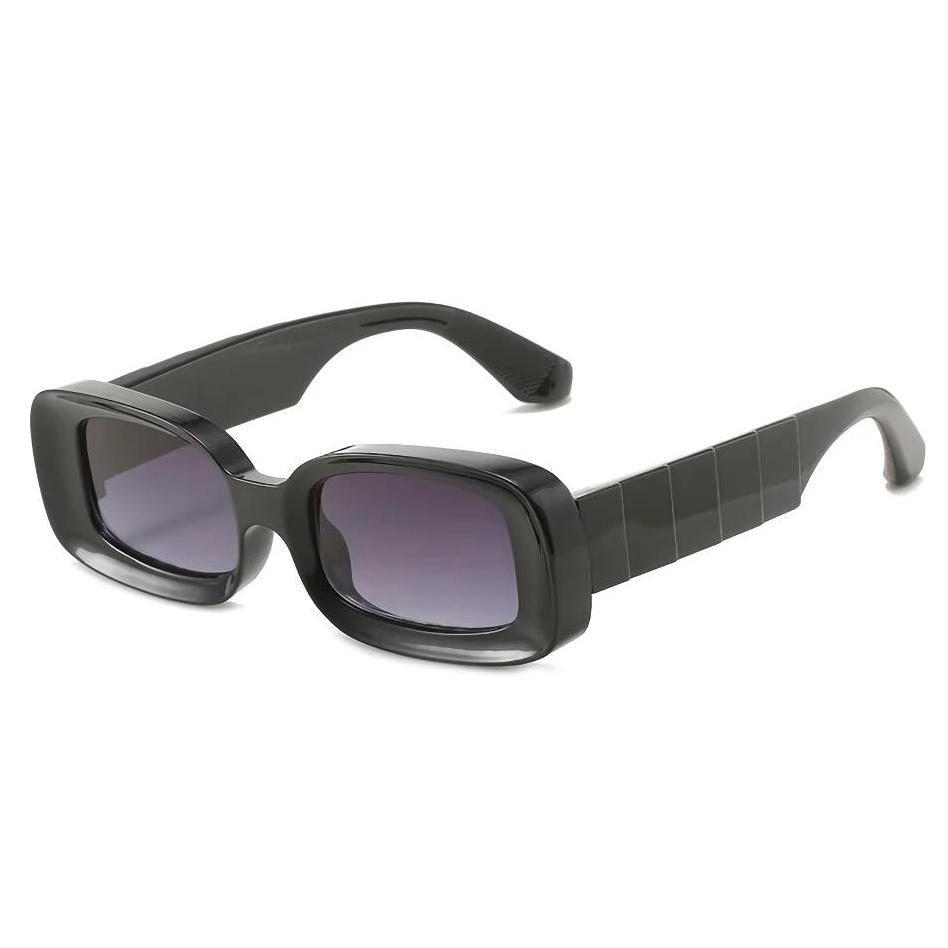 Stylische transparente Retro-Sonnenbrille aus Kunststoff