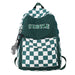 Ins Trendy Cool Plaid Studentenrucksack