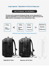 Men's Large-capacity Backpack Dry Wet Separation Anti-theft Package Business Leisure Unisex Backpack