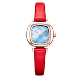 Square Waterproof Belt Quartz Women's Student Watch - Dazpy