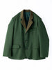 Women's Green Blazer and Loose Pants Suit