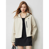 Women's Hooded Outdoor Workwear Cardigan Jacket