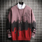 Men's Korean Style Trendy Round Neck Sweater