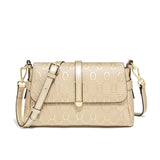 Stilvolle goldene Crossbody- und Schultertasche