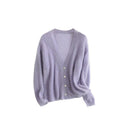 Women's Cozy Mohair-Wool Blend Cardigan