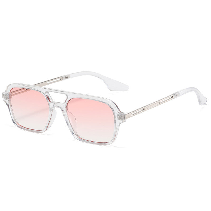 Trendige Retro-Sonnenbrille mit Doppelsteg