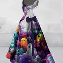 Vestido de Halloween línea A con estampado de diablo