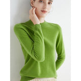 Luxurious Merino Wool Mock-Neck Pullover for Women