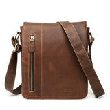 Horse Cowhide European And American Trendy Men's Shoulder Messenger Bag - Dazpy