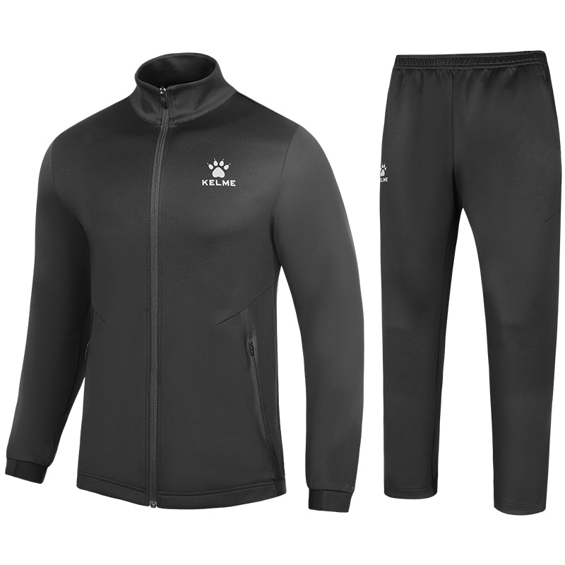 Conjunto de entrenamiento de fútbol: chaqueta y pantalones de punto transpirables