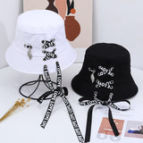 Reversible Black Bucket Hat - Unisex Summer Sun Hat for Outdoor Adventures