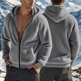 Men's Thickened Warm Double-sided Fleece Jacket Zipper