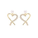 Net Red Fashion Love Zircon Earrings - Dazpy