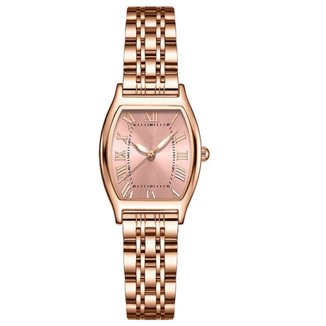 Women's Fashion Simple Rose Gold Steel Watch - Dazpy