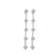 Fashionable Long Tassel Moissanite Diamond Earrings - Dazpy