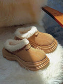 Women's Platform Bow-Option Winter Boots