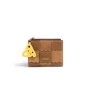 Luxury Women's Short Wallet with Cheese Pendant