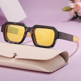 Gafas de sol rectangulares retro con estilo