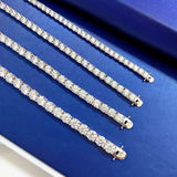 New 925 Silver New High Carbon Diamond Bracelet - Dazpy