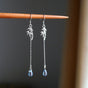 Original Design Bamboo Branch Raindrop Ear Accessories S925 Tremella Hook Bamboo Cooling Sense Ear Clip - Dazpy