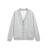 Flame Single-layer Fleece-lined Cardigan Coat Loose-fitting Casual Pullover