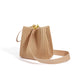 Luxury Ruched Leather Bucket Bag