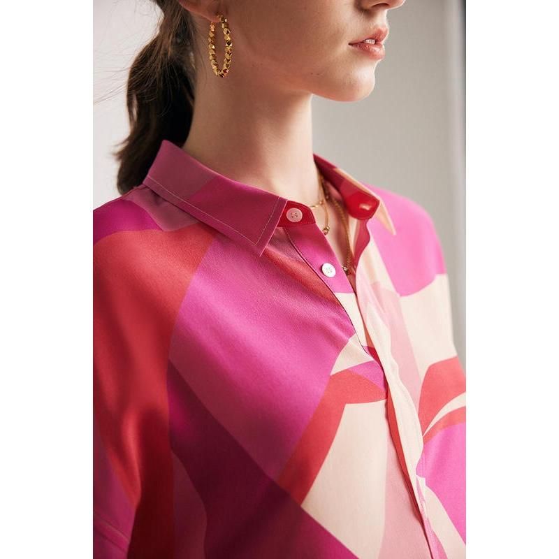 Elegant Silk Crepe De Chine Blouse for Women