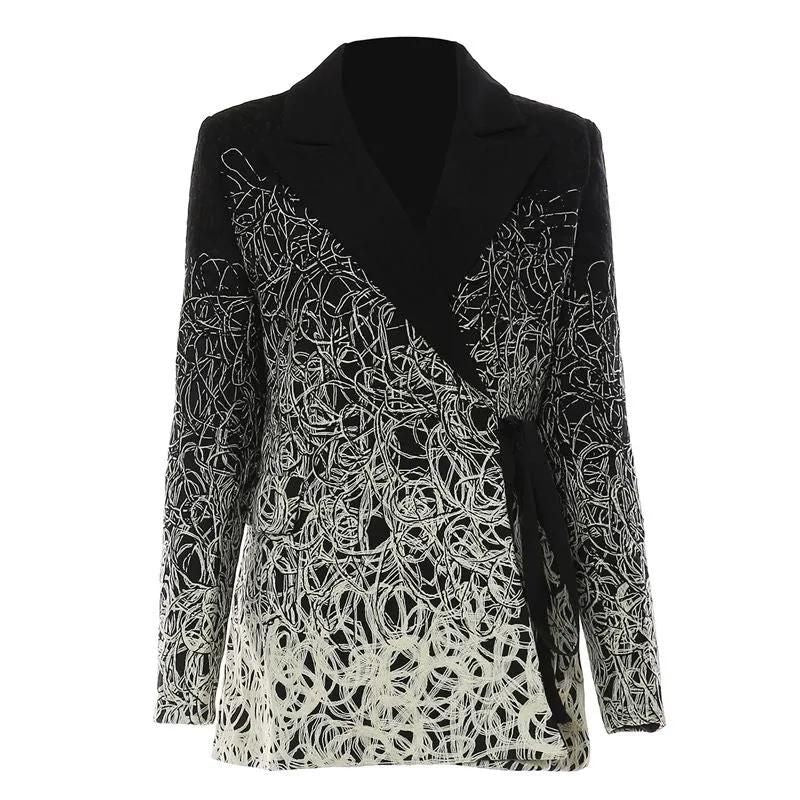 Women Printed Blazer