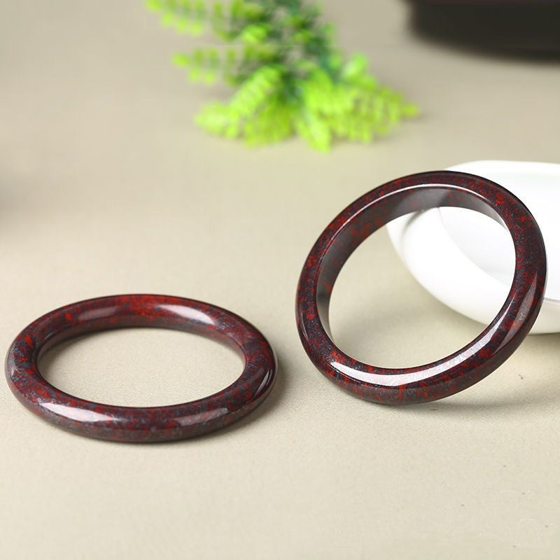 Meteorite Chicken Blood Red Jade Bracelet - Dazpy