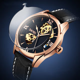 Waterproof Men's Automatic Skeleton Mechanical Watch - Dazpy