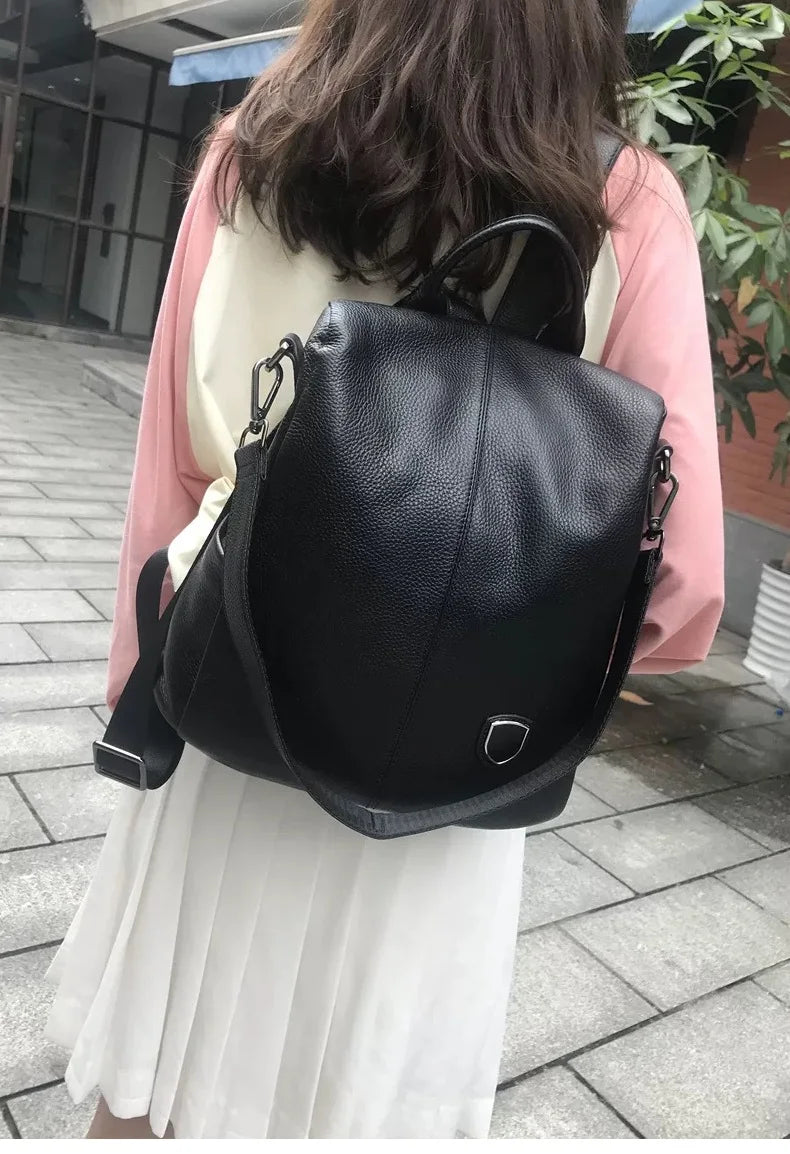 Genuine Leather Women’s Backpack