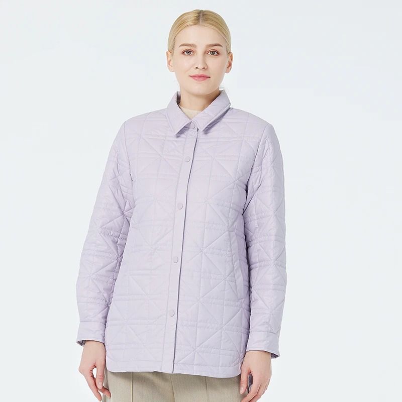 Chaqueta casual de algodón acolchada para mujer