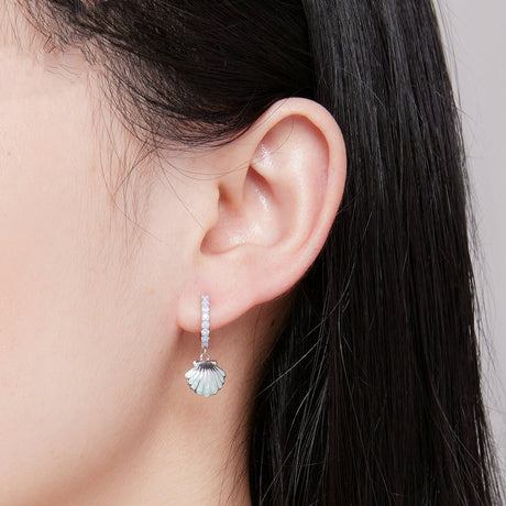 Shell Nano S925 Silver Earrings - Dazpy