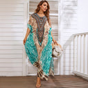 Women's Oversized Floral-Print Beach Cover-Up