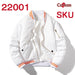 American Street Fashion Kapuzenjacke Volltonfarbe Druck Bestickte Baseballuniform