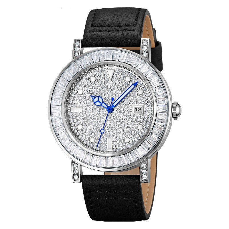 Special Interest Light Luxury Women's Watch Round Diamond Quartz - Dazpy