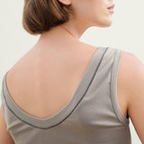 100% Wool Trim V-Neck Knitted Vest