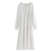 French Pastoral Style Long-sleeved Dress for Women