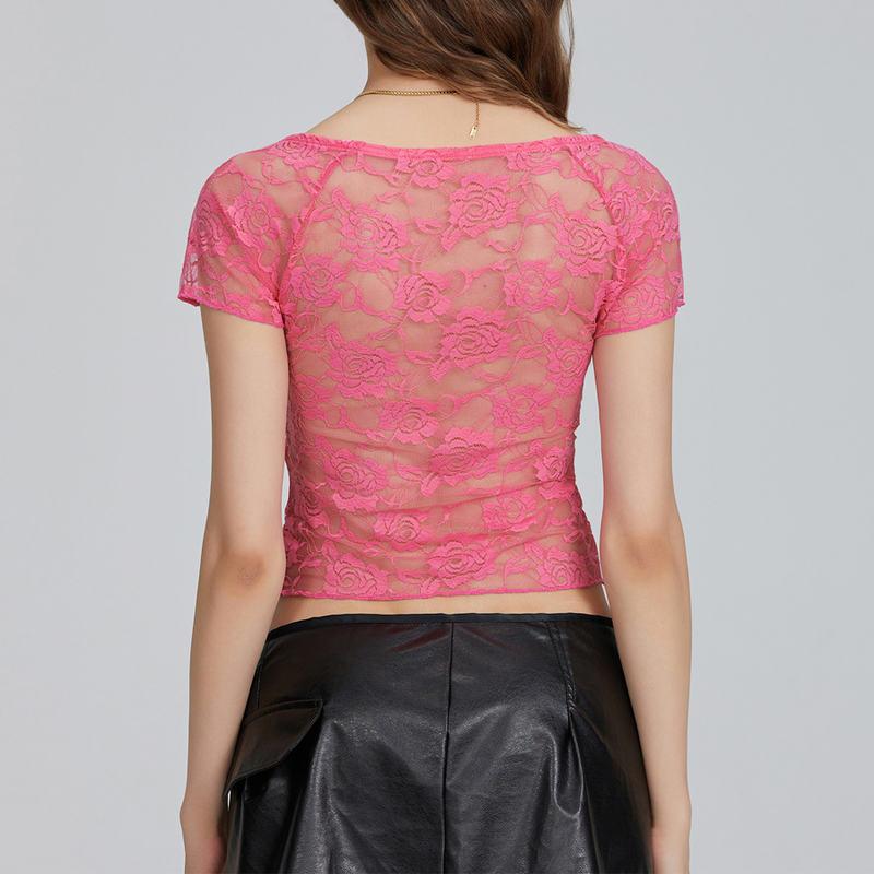 Floral Lace Corset Shirt