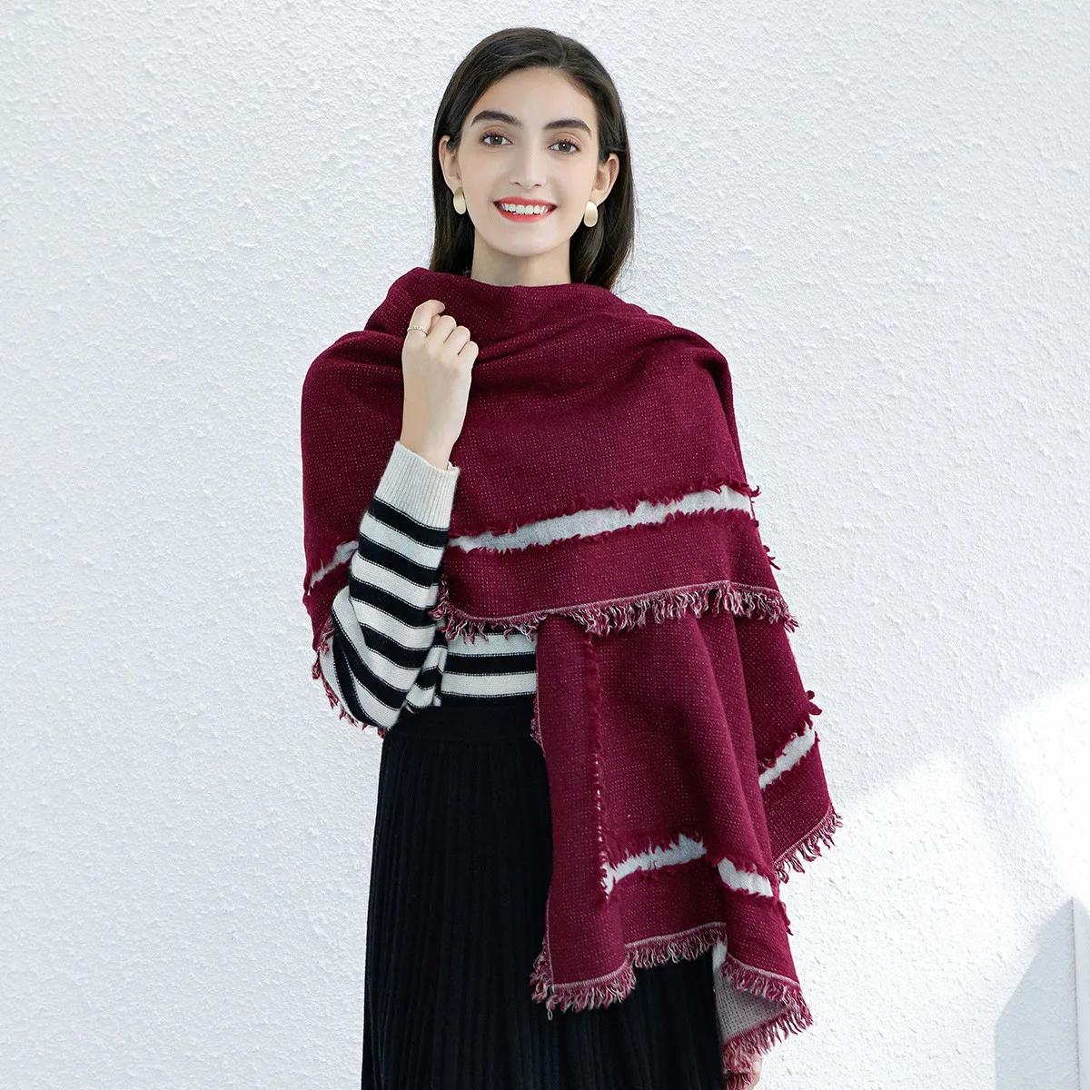 Luxuriöser Schal aus 100 % Kaschmirwolle, Pashmina, Poncho, Schal für Damen