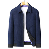 Plus Size Corduroy Thickened Coat Overweight Man Jacket