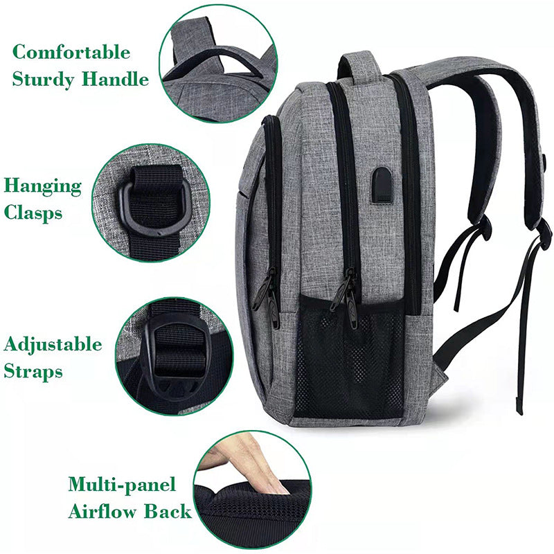 Rechargeable Shoulder Computer Bag Backpack Travel Outdoor - Dazpy