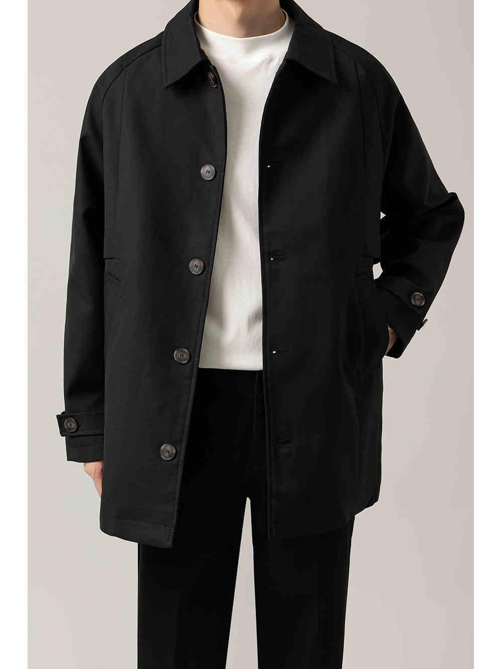 Men's Loose Mid-length Lapel Jacket