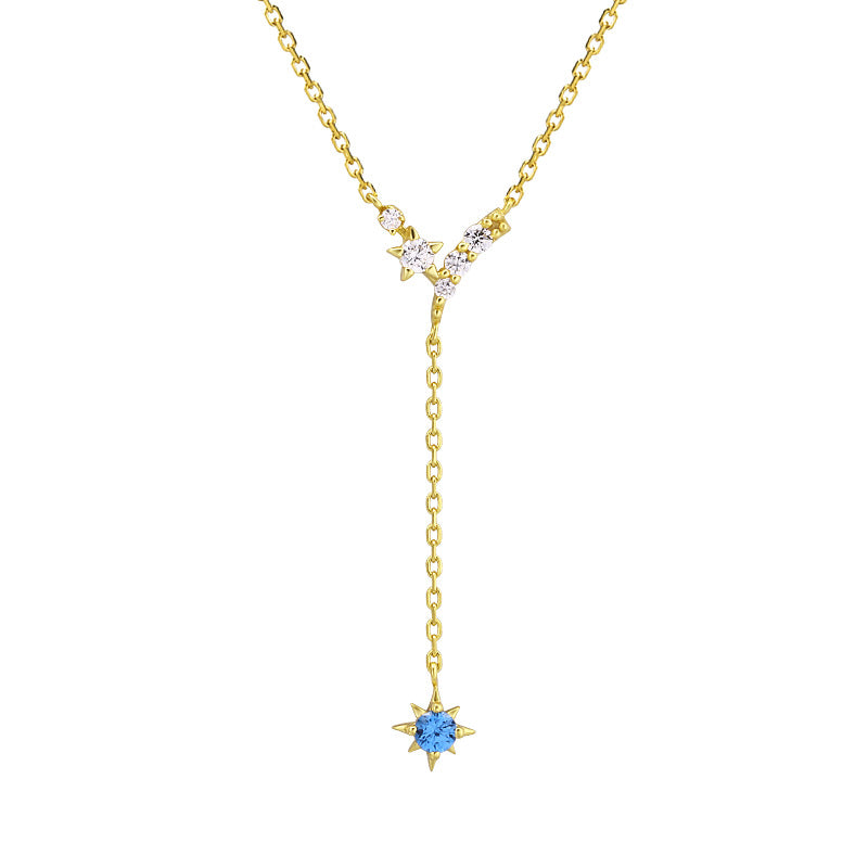 Five-pointed Star Y-shaped Tassel Necklace For Women - Dazpy