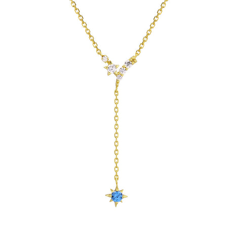 Five-pointed Star Y-shaped Tassel Necklace For Women - Dazpy