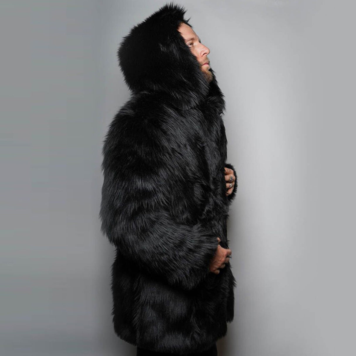 Fashionable Temperament Men's Faux Fur Jacket To Keep Warm