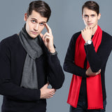 Luxurious Plaid Men's Cashmere Scarf