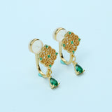 Emerald Zirconium Ear Clip Without Ear Hole - Dazpy