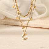 Personality Trend Star Moon Necklace - Dazpy